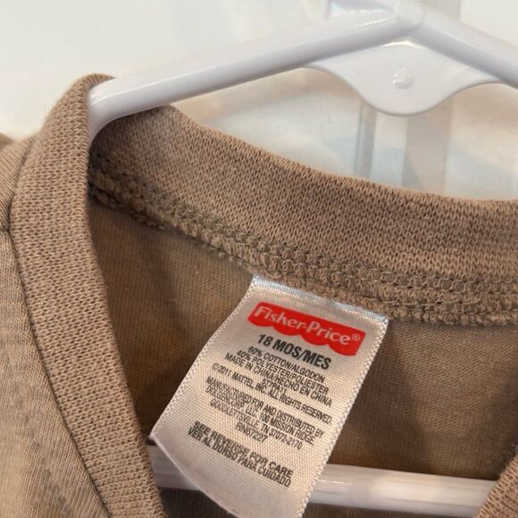 Fisher Price Tan Animal Safari Tee Size 18 Months - Picture 6 of 7